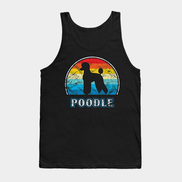 Poodle Vintage Design Dog Tank Top by millersye